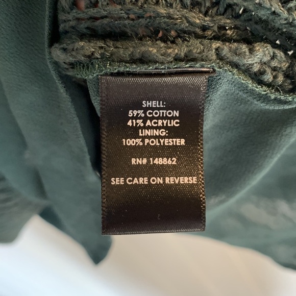 Torrid Knit V Neck Green Relaxed Tunic Sweater Sheer Bottom Tie Back Womens 1X - Picture 11 of 14